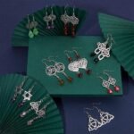 Celtic Knot Dangle Earring Making Kit | Irish Wiccan Charms, Beads, Hooks (10 Pairs) - Image 5