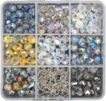 120PCS Multicolor Crystal Glass Teardrop Charms | 8x10MM Jewelry Pendants DIY Bracelets Necklaces - Image 2