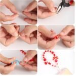320PCS Acrylic Bead Kit | Transparent Candy Heart, Star, Flower Shapes for Jewelry Making - Image 4