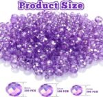 600PCS Purple AB Crystal Glass Beads | Sparkling DIY Jewelry Making Supplies - Image 4