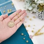 18K Gold Plated Brass Spacer Beads | 4-8MM Hollow Metal DIY Jewelry Making
