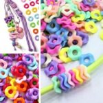 200PCS 13MM Wavy Acrylic Spacer Beads | Colorful DIY Jewelry Crafts - Image 4