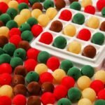 100PCS 16MM Faux Fur Pom Pom Beads | Christmas DIY Jewelry Crafts - Image 2