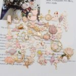 40PCS Pink Enamel Charms | DIY Jewelry Making Pendants (20 Pairs) - Image 4