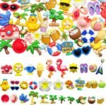 40PCS Summer Resin Charms | Hawaii Beach Ocean Flamingo Plumeria Coconut Cabochons DIY Crafts - Image 5