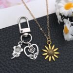 100PCS Mixed Metal Flower Charms | DIY Jewelry Making, Crafts, Keychains - Image 4