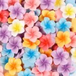 100PCS Flatback Resin Flower Charms | Hawaiian Plumeria Flower Cabochons for DIY Jewelry Crafts Decor