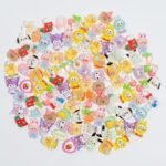 100 Mixed Kawaii Decoden Charms | Flatback Resin Cabochons for DIY Crafts (No Hole)
