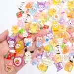 100 Mixed Kawaii Decoden Charms | Flatback Resin Cabochons for DIY Crafts (No Hole) - Image 2