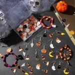 50 Halloween Charms for Jewelry Making | Spooky Earring, Bracelet, Necklace Charms (Metal Alloy)