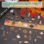 50 Pairs Gold Halloween Enamel Charms | Spooky Jewelry Pendants (100 Pieces) - Image 3