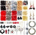 Teardrop Crystal Beads for Jewelry Making | Gothic Earring Making Supplies DIY Pendant Charms - Image 2