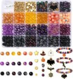 Halloween Glass Beads and Charms | Spooky Beads for DIY Bracelets Jewelry Making Crafts - Image 4