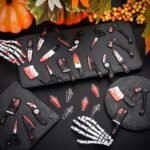 30PCS Halloween Knife Charms | Spooky Horror Charms for DIY Jewelry Making Bracelets Necklaces Crafts