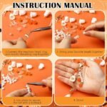 581PCS Halloween Ghost Keychain Making Kit | Spooky DIY Charms, Beads, Hardware - Image 3