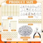558PCS Halloween Ghost Charms Keychain Making Kit | Glow in the Dark Spooky DIY Beads Crafts - Image 2