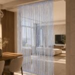 Silver Beaded Curtain | Crystal Doorway Divider | Elegant String Curtain | Wedding Backdrop Decor | Room Divider - Image 5