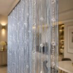 Silver Beaded Curtain | Crystal Doorway Divider | Elegant String Curtain | Wedding Backdrop Decor | Room Divider - Image 3