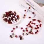 Game Day Bracelet Making Kit | Football Charms, Polymer Clay, Crystal Pearls (2200+ Pieces) - Image 4