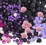 458PCS Gothic Skull Bead Kit | Rose Cross Charms, Lava Rock, Turquoise (DIY Jewelry)