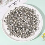 100PCS Disco Ball Beads | Reflective Mirror Charms for DIY Jewelry (100 Pieces)