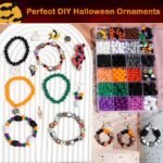 2100+PCS Halloween Beads Kit | Polymer Clay, Acrylic, Pearl Charms (DIY Jewelry Making) - Image 3
