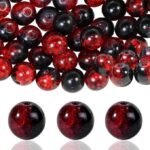 100PCS 10MM Crackle Glass Beads | Sparkling DIY Jewelry Making Supplies - Image 4