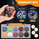 40PCS 20MM Rhinestone Disco Ball Beads | Chunky Halloween Mirrorball Beads for DIY Jewelry Crafts - Image 3