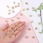 45PCS Rhinestone Crystal Charms | Sparkling Decorative Pendants for DIY Bracelets Jewelry Making Crafts