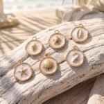 Beach Cross Enamel Charms | Coastal Religious Jewelry Pendants for DIY Bracelets Necklaces Crafts