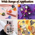100PCS Halloween Resin Flatback Charms | Pumpkin Ghost Spider Embellishments for DIY Crafts Décor - Image 4