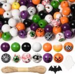 40PCS 20 Pairs Halloween Charms | Spooky Jewelry Charms for DIY Earrings Bracelets Necklaces Crafts