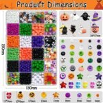 1983PCS Halloween Beads Kit | Acrylic, Glass, Resin Charms for DIY Jewelry - Image 2