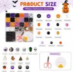 1900PCS Halloween Mix Beads | Assorted Spooky Beads for DIY Bracelets Jewelry Making Crafts - Image 3