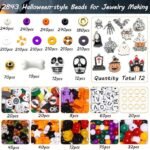 2843-Piece Halloween Polymer Clay Beads Kit | Pumpkin, Skull, Ghost Charms for DIY Jewelry - Image 3