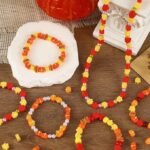 300PCS Fall Leaf Pumpkin Polymer Clay Beads | Autumn DIY Jewelry Making Crafts - Image 4