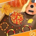 300PCS Fall Leaf Pumpkin Polymer Clay Beads | Autumn DIY Jewelry Making Crafts