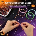 400PCS 6MM Halloween Beads | Spooky Round Beads for DIY Bracelets Jewelry Making Crafts - Image 2