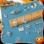 120PCS Halloween Charms | Spooky Jewelry Pendants for DIY Bracelets Necklaces Earrings Crafts - Image 4