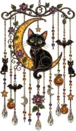 Halloween Ghost Suncatcher Wind Chime | Acrylic Window Hanging Decor for Spooky Fall Home - Image 2