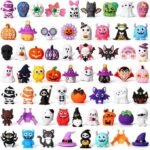 60PCS Animal Silicone Beads for Keychains | Halloween Cute Focal Beads for DIY Bracelets Crafts