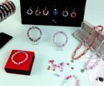 1350PCS 8MM Crackle Glass Beads | 48 Colors DIY Jewelry Kit (Round Crystal Style)