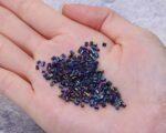 1400PCS 2x3MM AB Black Glass Bugle Beads | Mini Spacer Beads for DIY Jewelry Making - Image 2