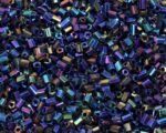 1400PCS 2x3MM AB Black Glass Bugle Beads | Mini Spacer Beads for DIY Jewelry Making - Image 3