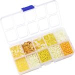 Yellow Glass Bugle Tube Beads | DIY Jewelry Making Supplies (Spacer Beads) - Image 2