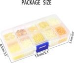 Yellow Glass Bugle Tube Beads | DIY Jewelry Making Supplies (Spacer Beads) - Image 4