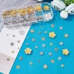 278PCS Flower Bead Caps & Spacer Beads | Gold Silver Jewelry Making Supplies (12 Styles) - Image 2