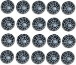 50PCS Halloween Wooden Beads | Black Colored Spider Web Beads for DIY Bracelets Garland Crafts - Image 2
