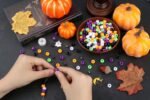 640PCS Halloween Pony Beads Charms Kit | DIY Bracelet Necklace Earring Jewelry Making Crafts for Ages 14+
