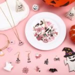 Pink Halloween Charms | Spooky DIY Jewelry Making Supplies (40 Pieces) - Image 4